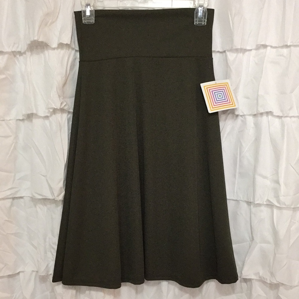 LulaRoe Azure skirt dark green small